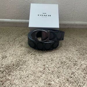 Coach Black Patterned Men's Belt Bag